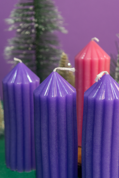Velas rayadas