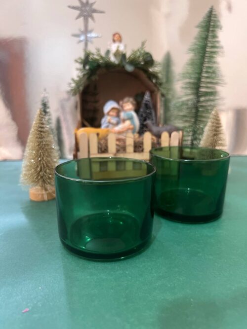Velas de Cristal Verde